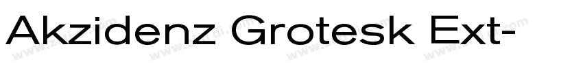 Akzidenz Grotesk Ext字体转换